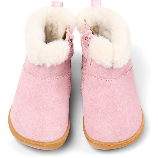 Camper FW Peu Bottines Fourrées Zip Rose