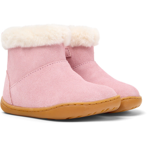 Camper FW Peu Bottines Fourrées Zip Rose