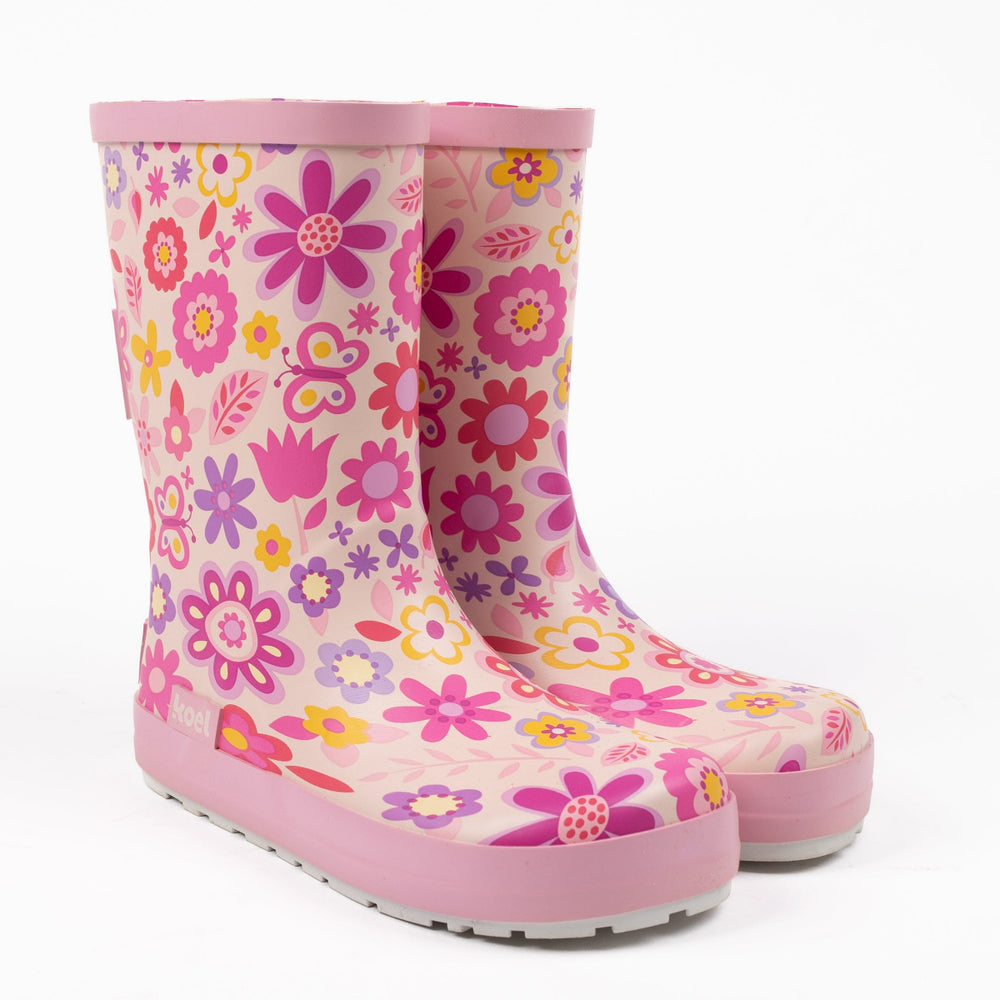 Koel Barefoot Wellie Fuchsia Flowers