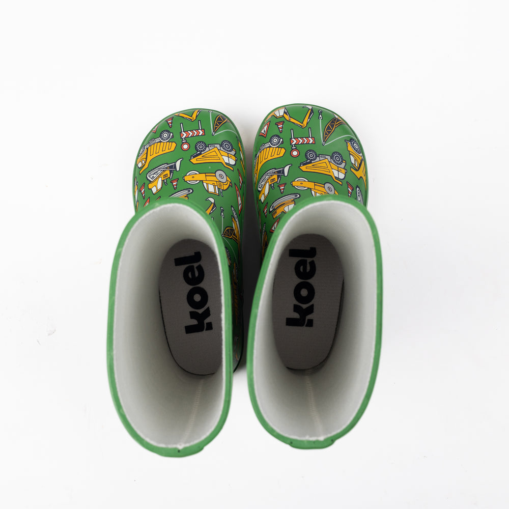 Koel Wellie Barefoot Tractor Green