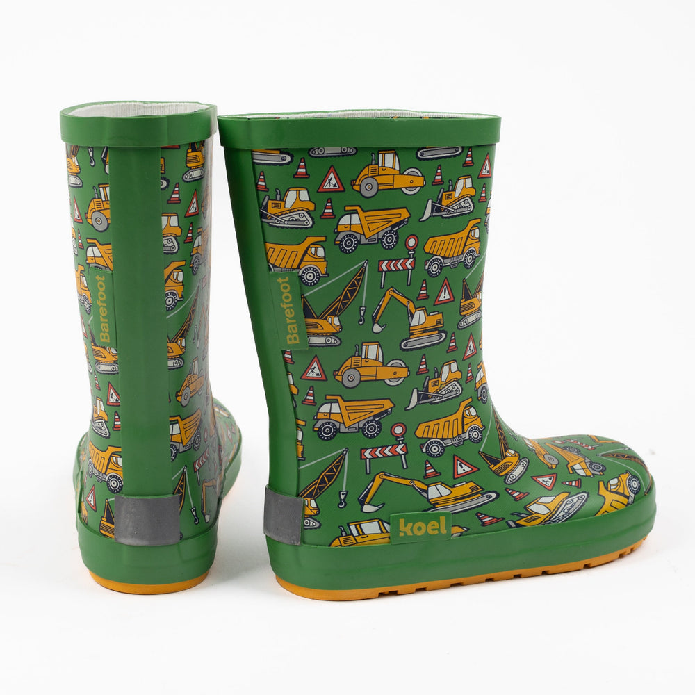 Koel Wellie Barefoot Tractor Green