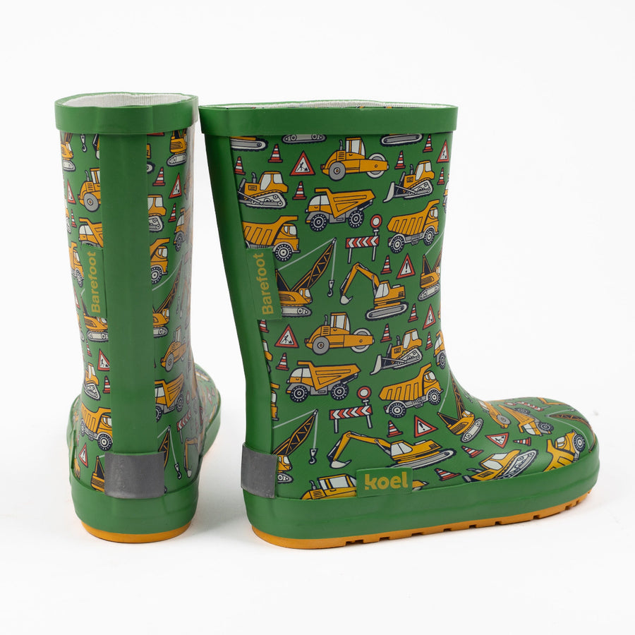 Koel Barefoot Wellie Tractor Green