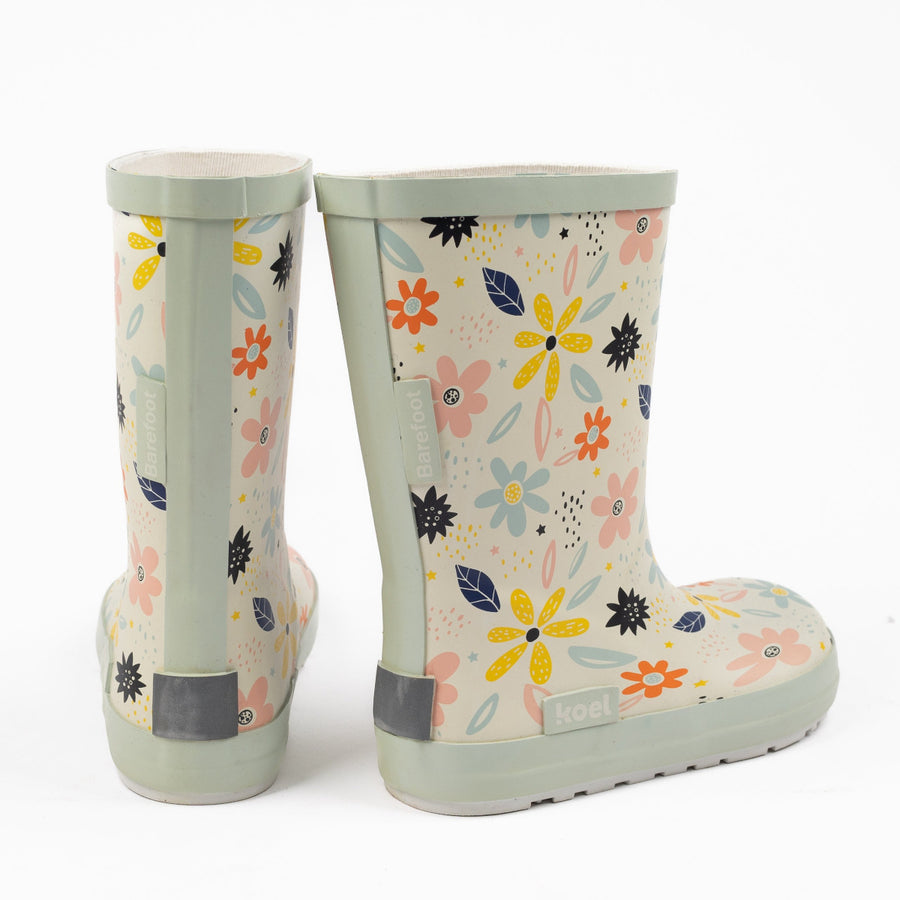 Koel Barefoot Wellie White Flowers