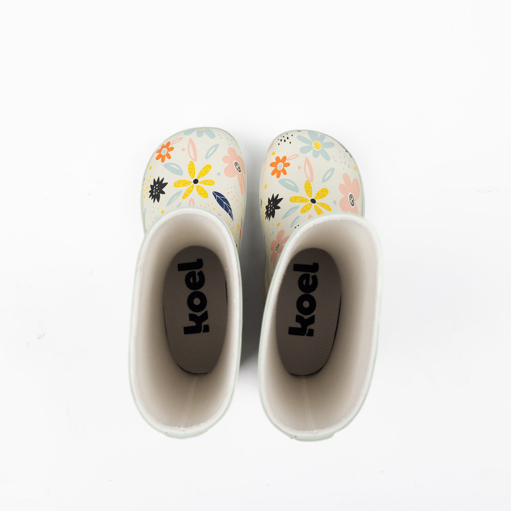 Koel Wellie Barefoot White Flowers