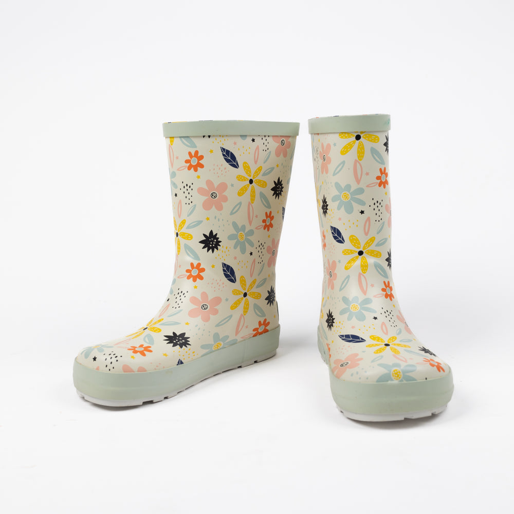 Koel Wellie Barefoot White Flowers