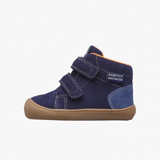 Naturino Barefoot Tex Spinni WP de ante y lana azul marino