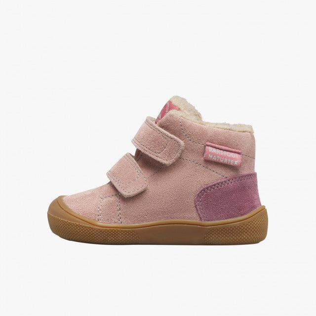 Naturino Barefoot Tex Spinni Wp de ante y lana color magnolia