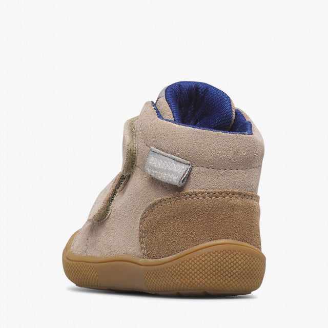 Naturino Barefoot Tex Spinni WP de ante y lana en color topo