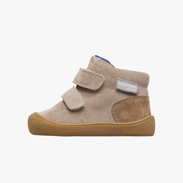 Naturino Barefoot Tex Spinni WP de ante y lana en color topo
