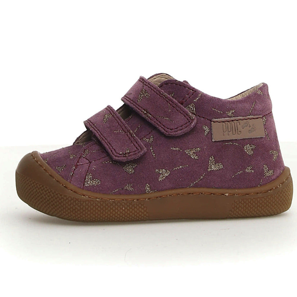 Naturino Barefoot Orec Velcros Serraje Glitter Flower Hearth Magnolia