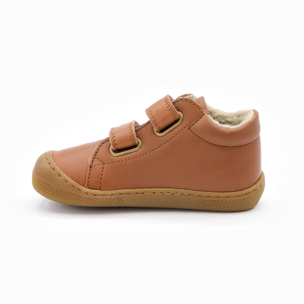 Naturino Barefoot Orec Velcros Wool Cuoio