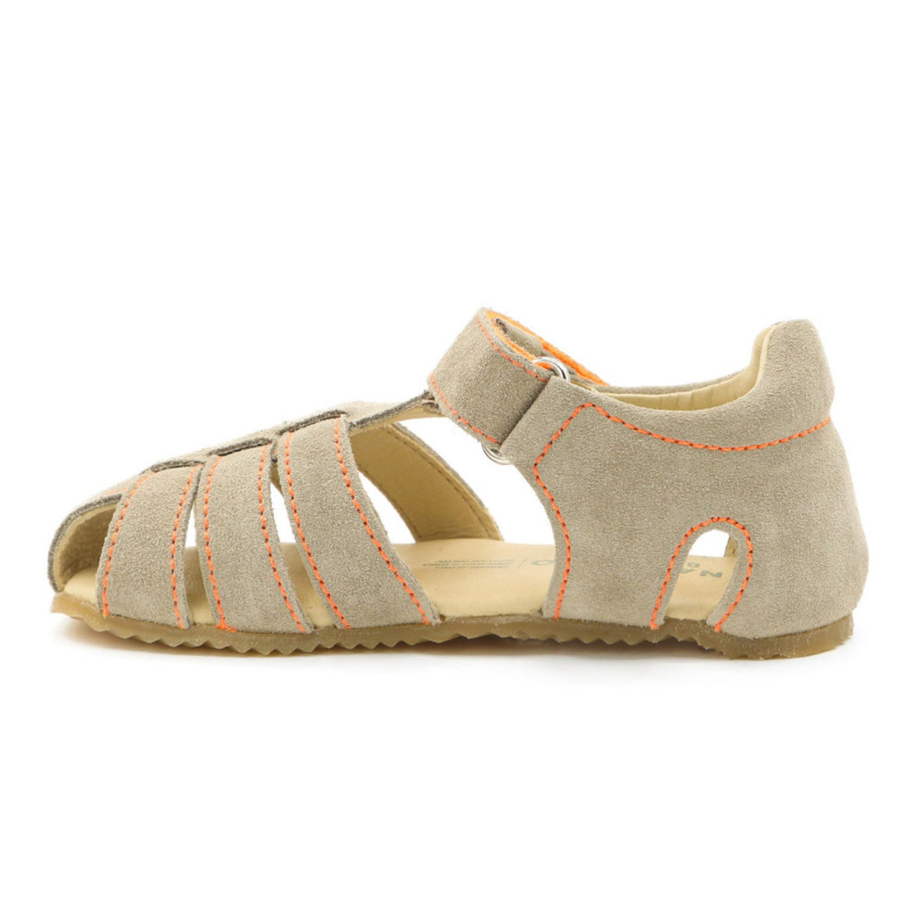 Naturino Barefoot Seerec Taupe Orange Fluo