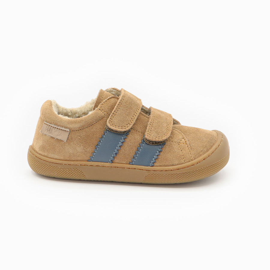 Naturino Barefoot Rimby Wool Velcros Brown Indigo