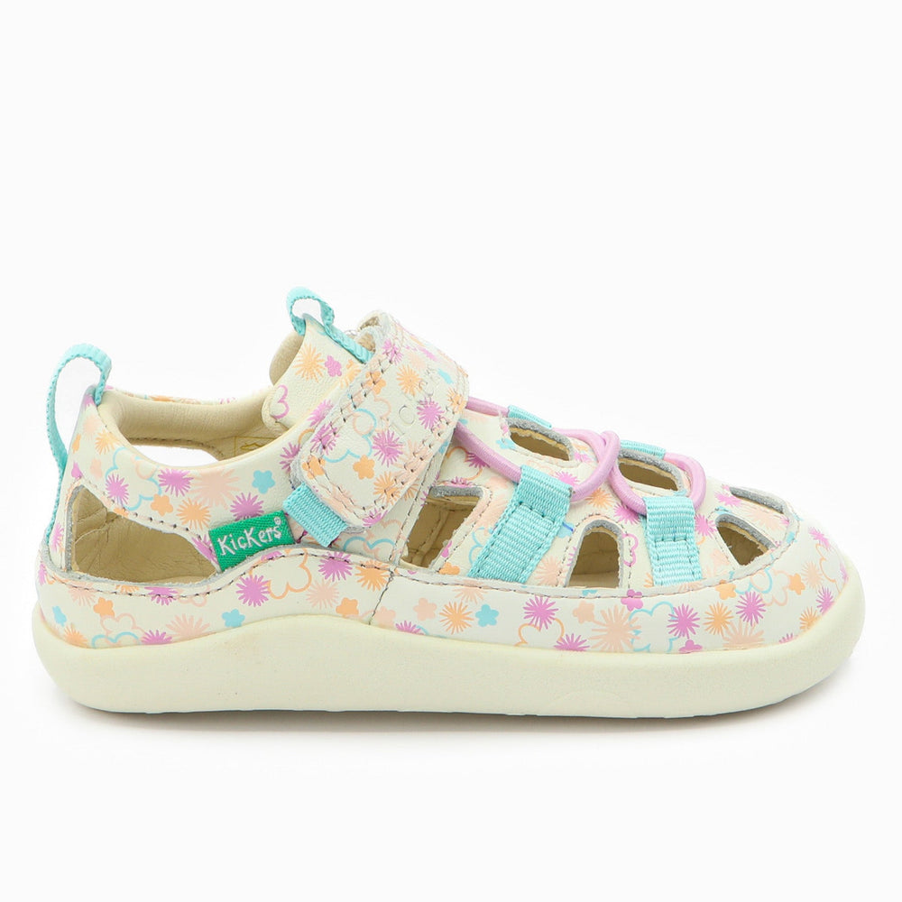 Kickers KickFrony Blanc Fleurs Eté