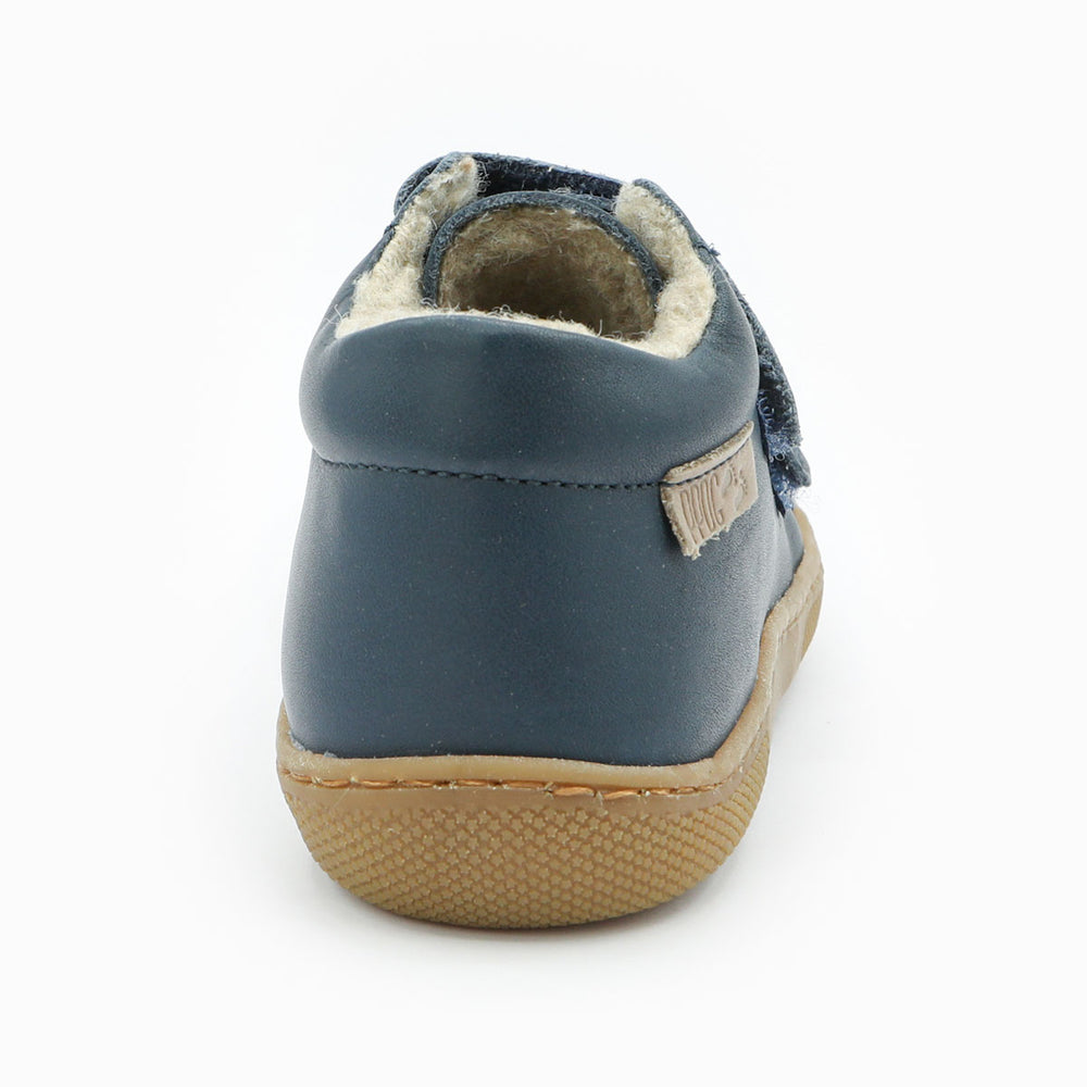 Naturino Barefoot Orec con velcros de lana azul marino