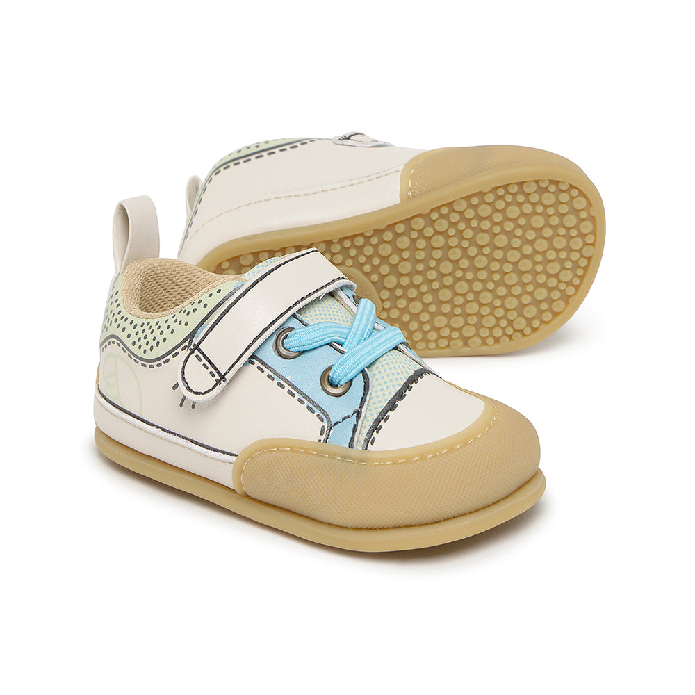 Zapato Feroz Feroz Paterna Comic Verde Beige