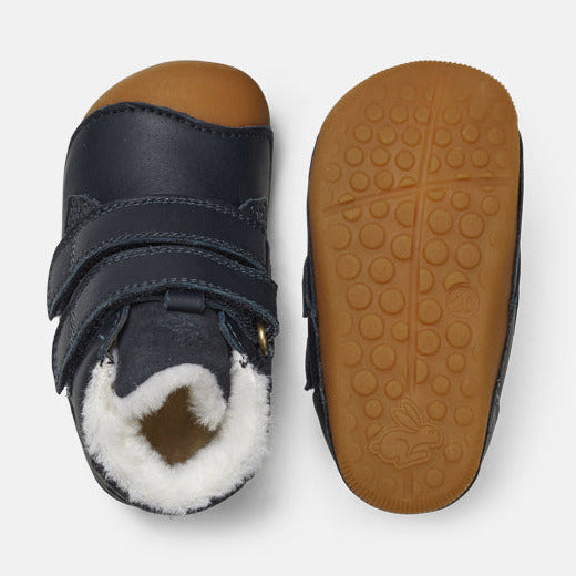Bundgaard Barefoot con tira pequeña y forro, azul medianoche