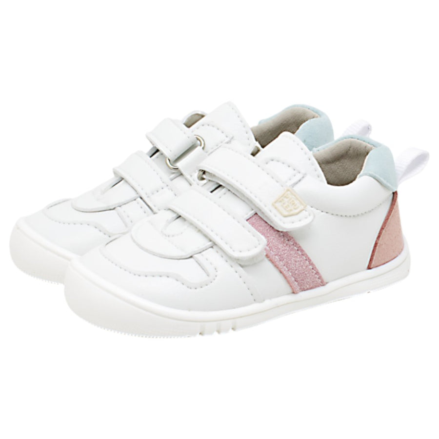 Piruflex First Sport Suede Blanco Rosa