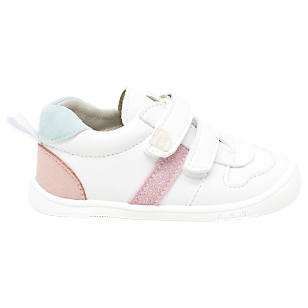 Piruflex First Sport Serraje Blanco Rosa