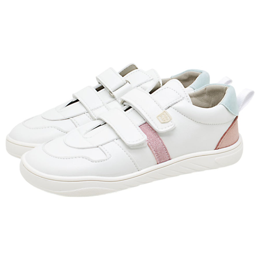 Piruflex Teens First Sport Suede Blanco Rosa