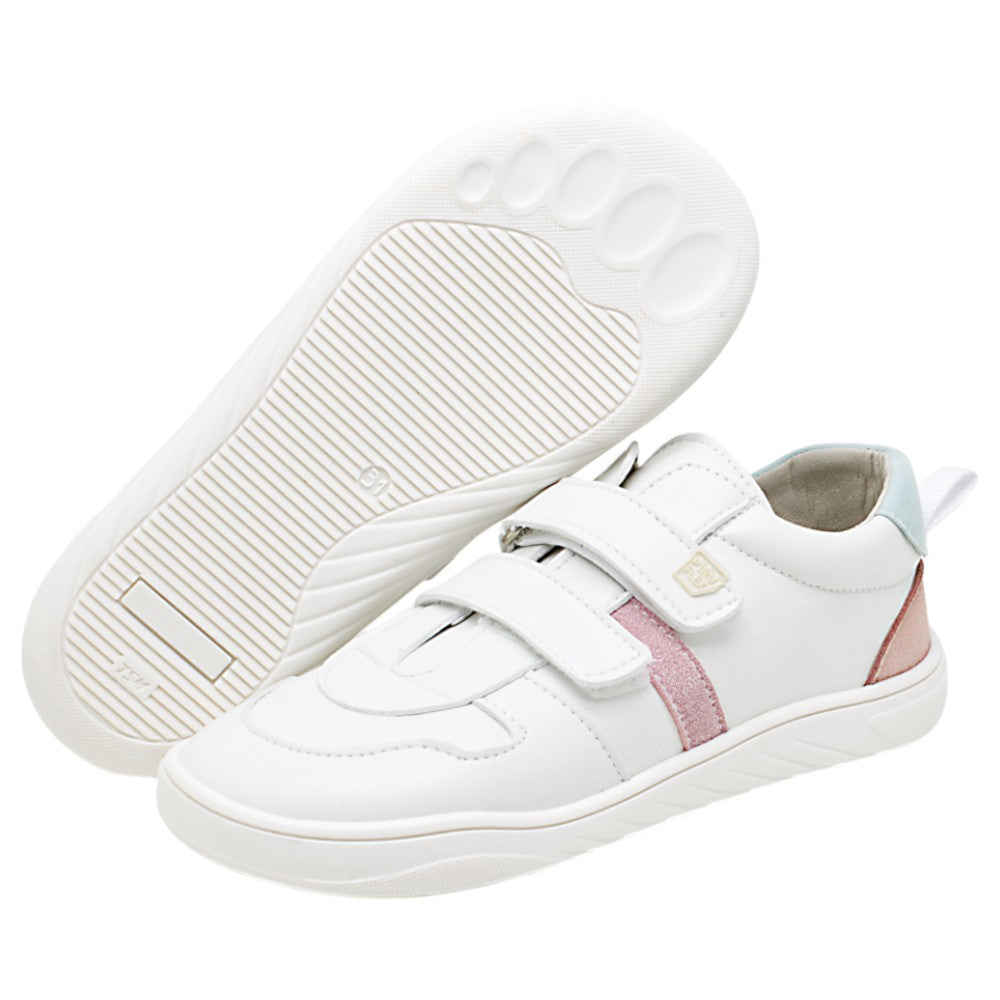 Piruflex Teens First Sport Suede Blanco Rosa