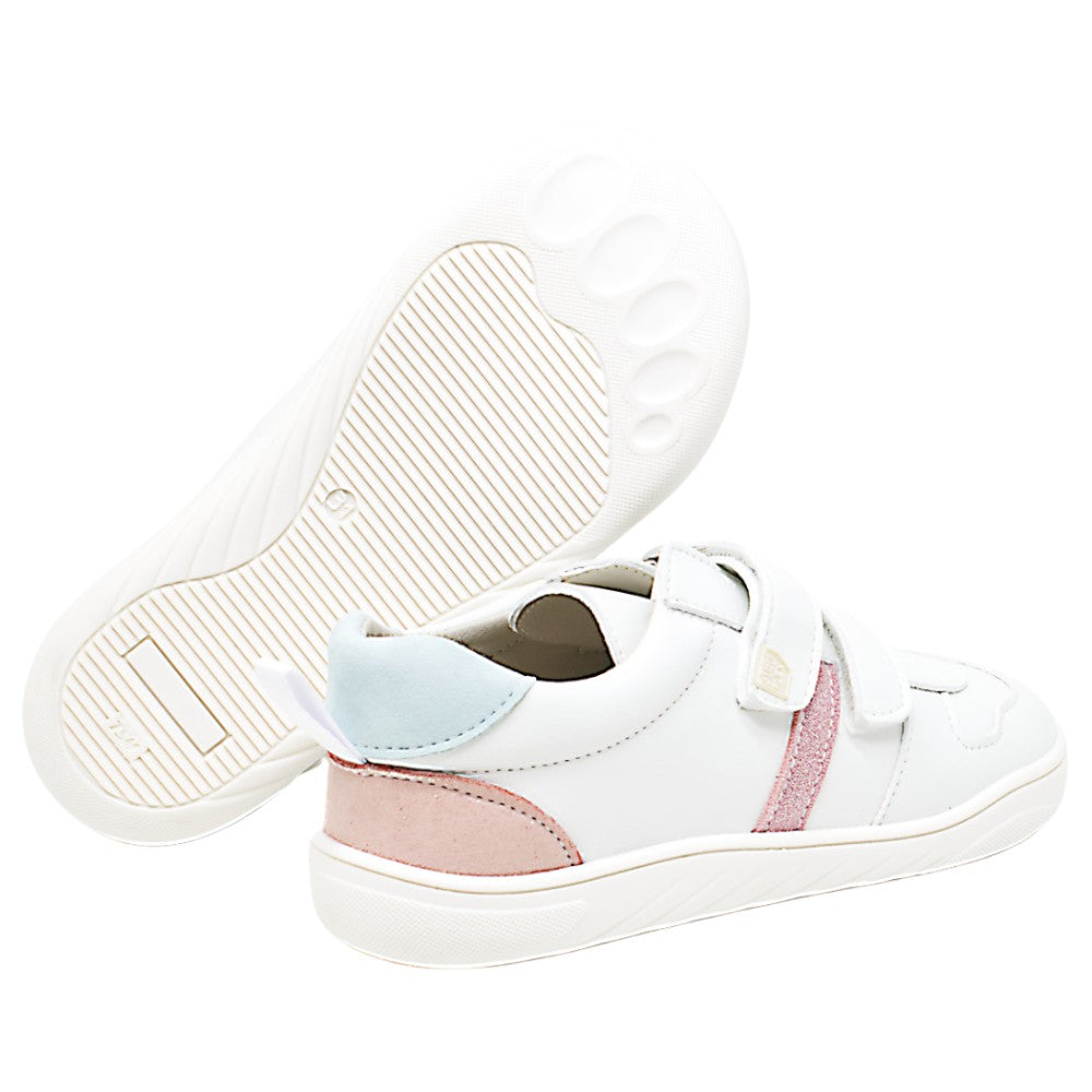 Piruflex Teens First Sport Suede Blanco Rosa