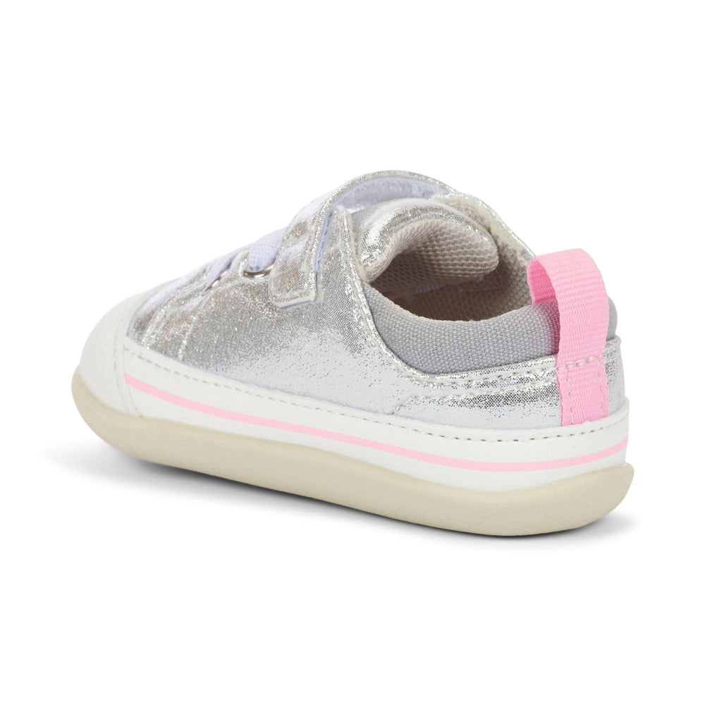 See Kai Run First Walker Stevie II Silver Shimmer
