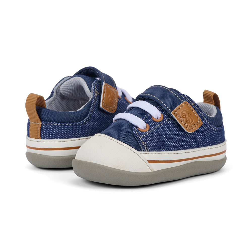 See Kai Run First Walker Stevie Navy Denim