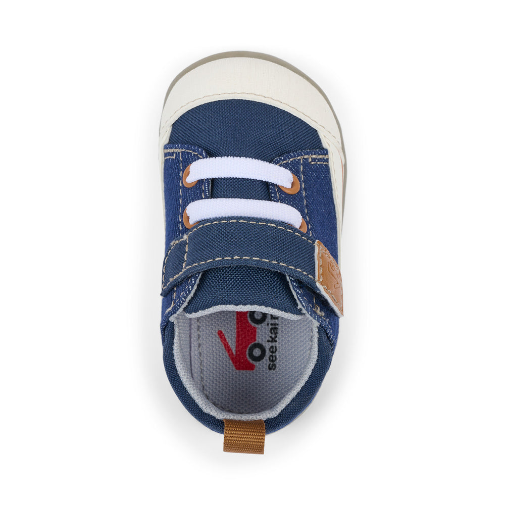 See Kai Run First Walker Stevie Navy Denim