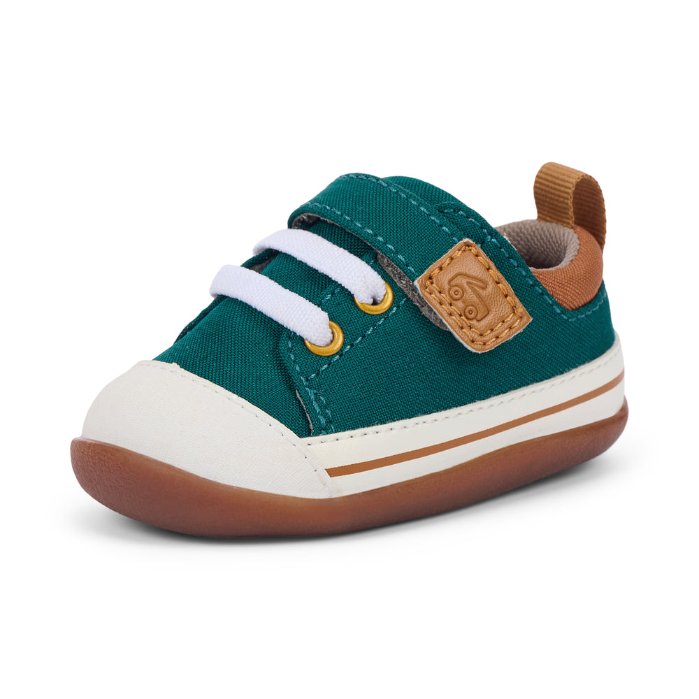See Kai Run First Walker Stevie Forest Green