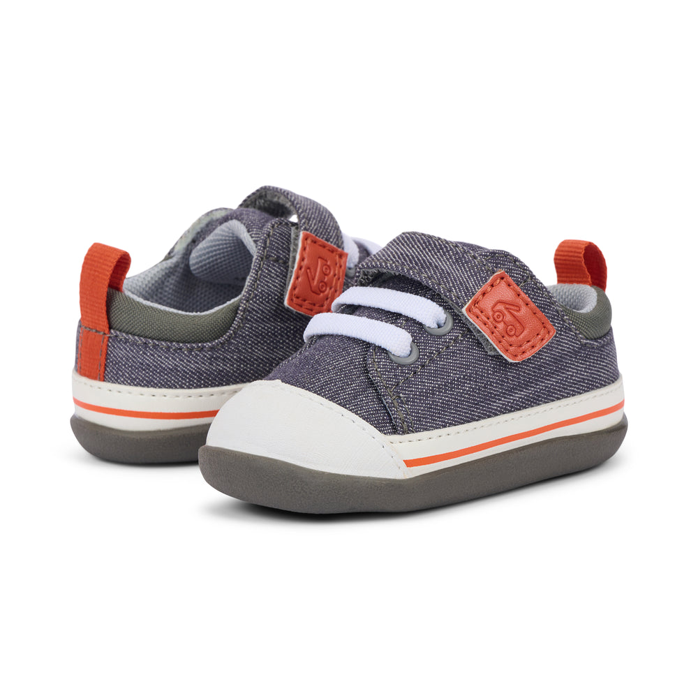 See Kai Run First Walker Stevie Gray Denim