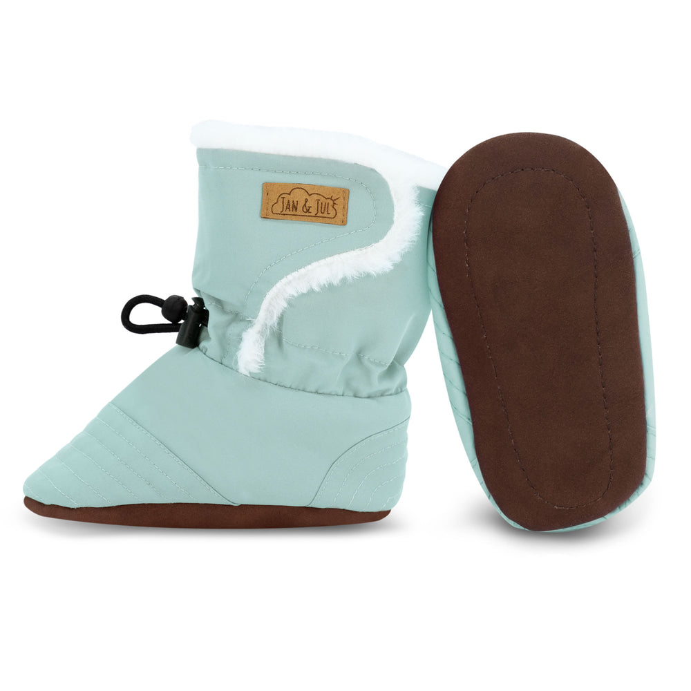 Jan and Jul Stay-Put Winter Booties Dusty Mint