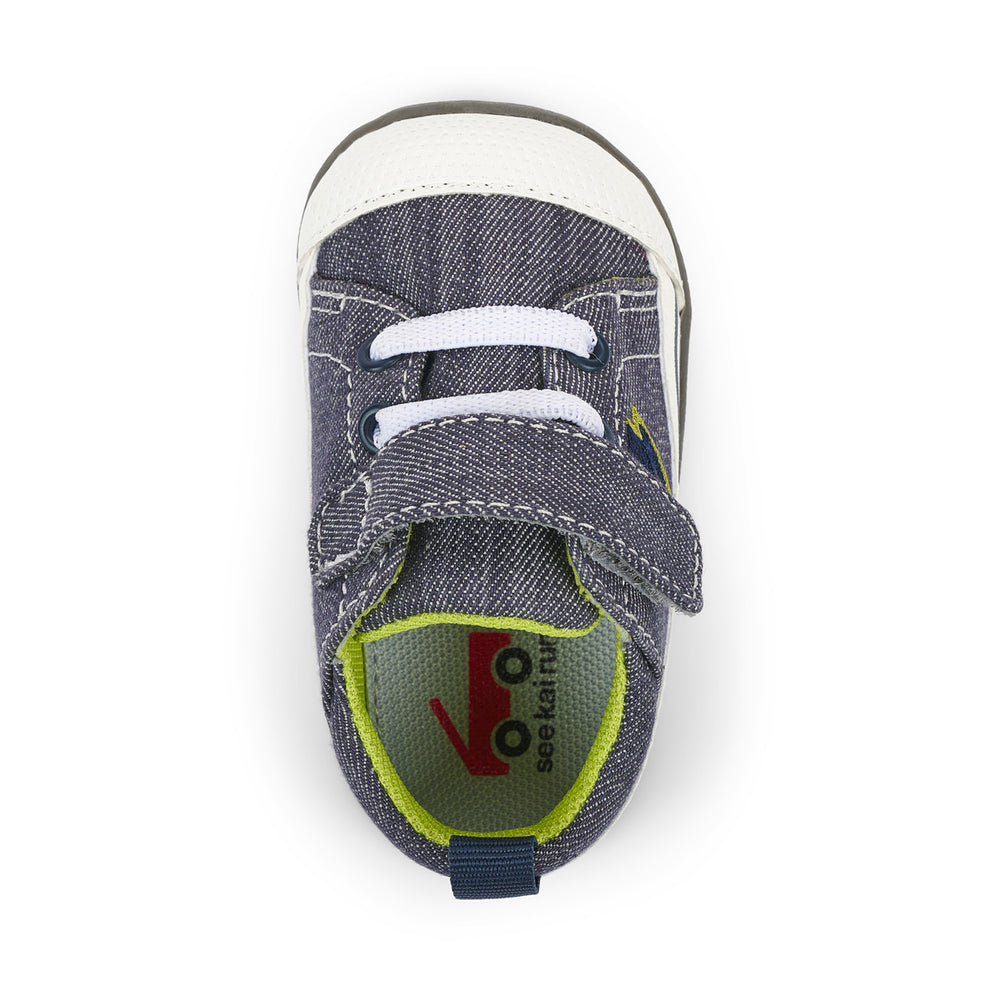 See Kai Run First Walker Stevie II Gray Lightning