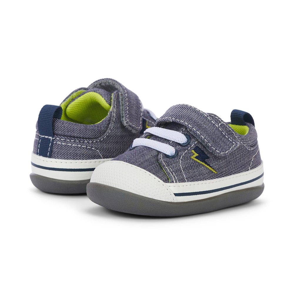 See Kai Run First Walker Stevie II Gray Lightning