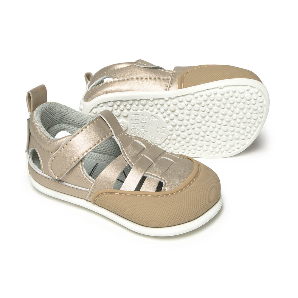 Zapato Feroz Féroces Tabarca Oro Microfibra