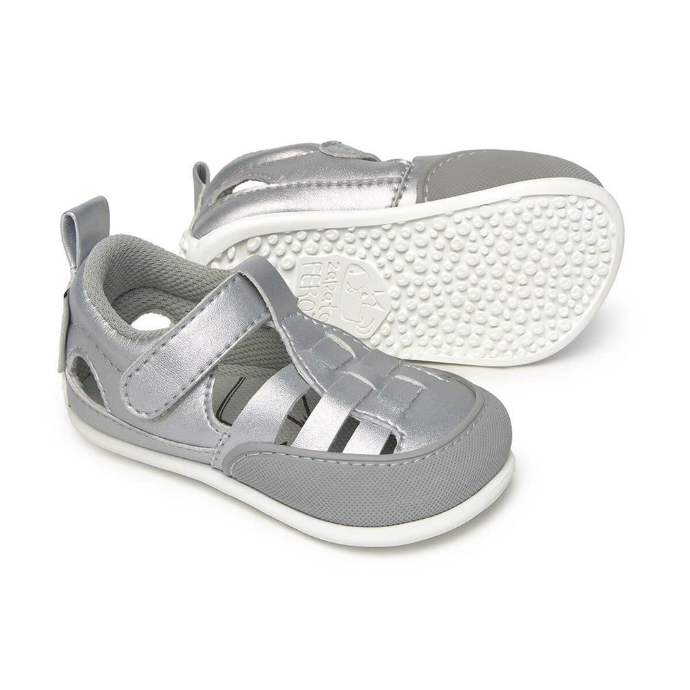 Zapato Feroz Féroces Tabarca Plata Microfibra
