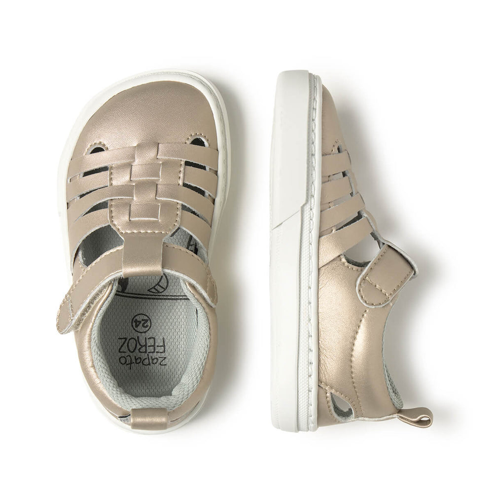 Zapato Feroz Rockers Tabarca Oro Microfibra