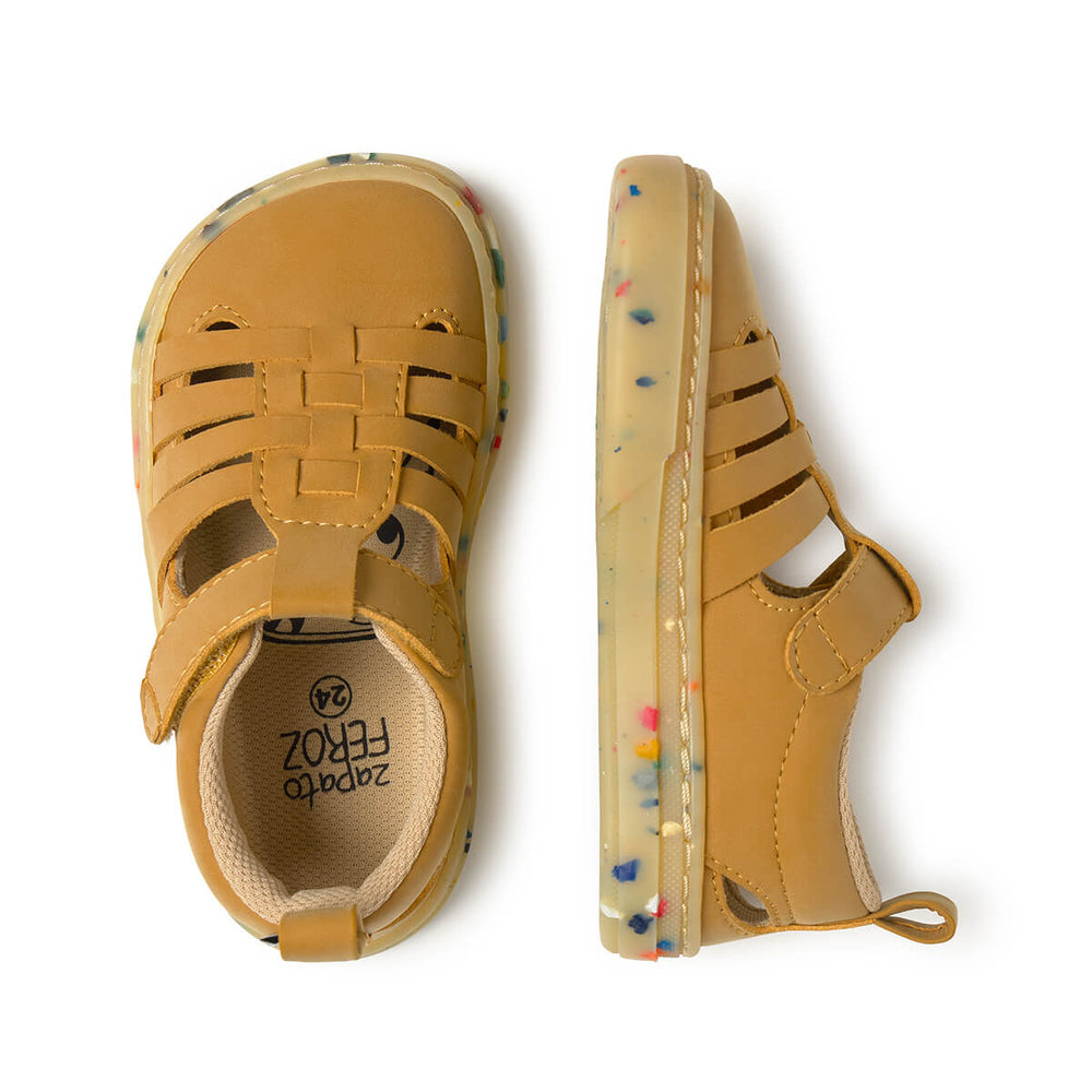 Zapato Feroz Rockers Tabarca Mostaza Microfibra