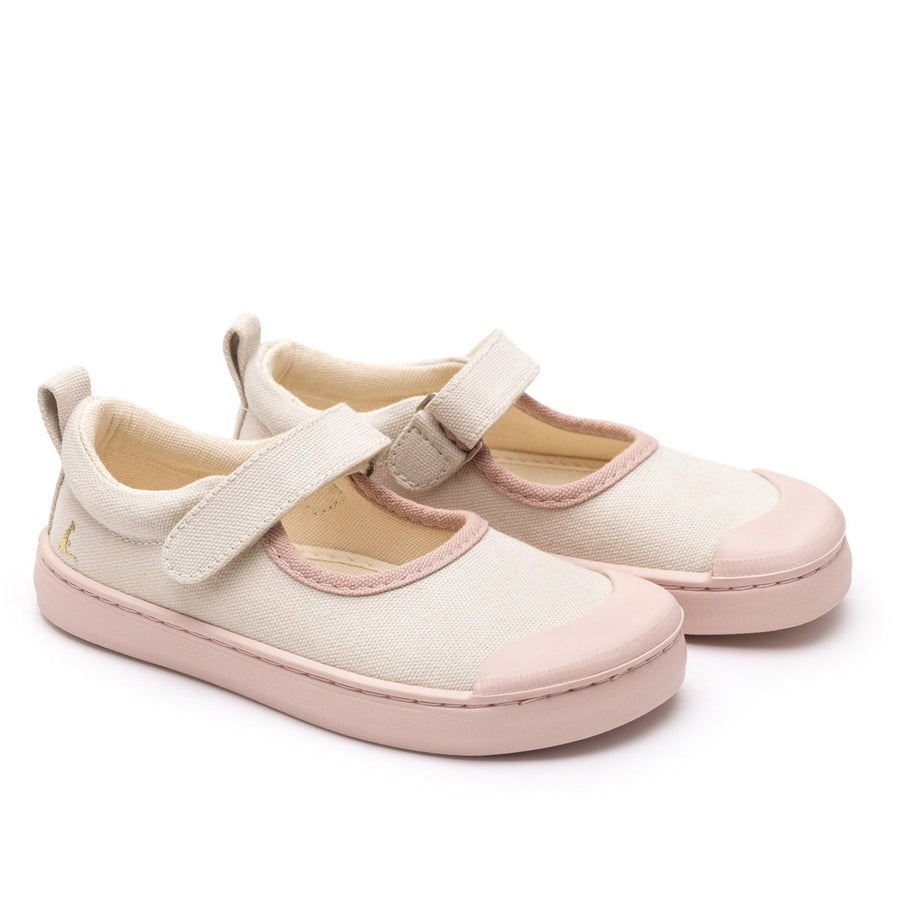 Tip Toey Joey Kidos Gaia Green Lona Creme Lona Rosa Quartzo