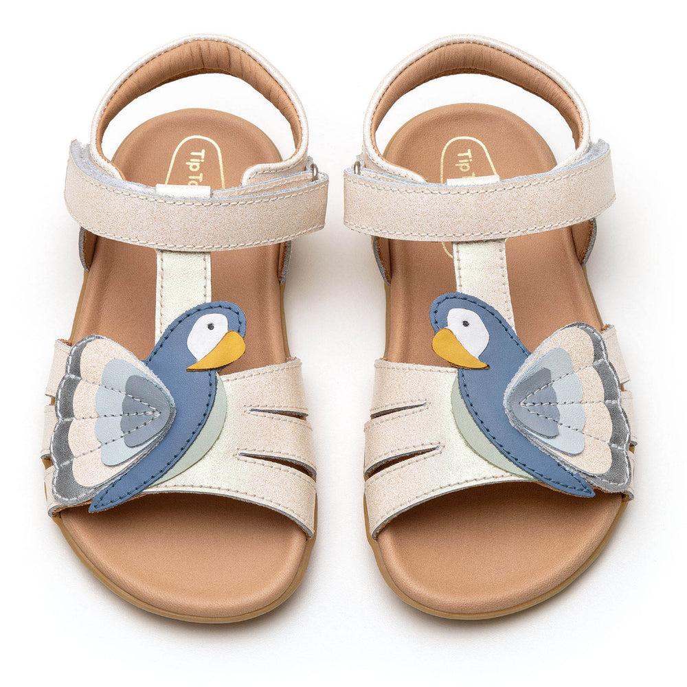 Tip Toey Joey Kidos Macaw White Dream Mint Denim