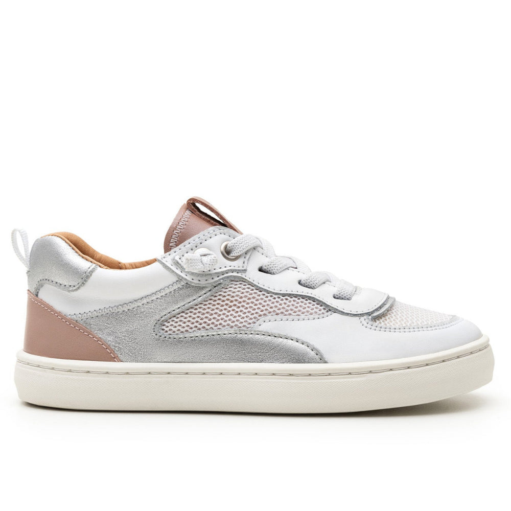 Tip Toey Joey Kidos Sneakers Step White Pink Dream Sterling Silver