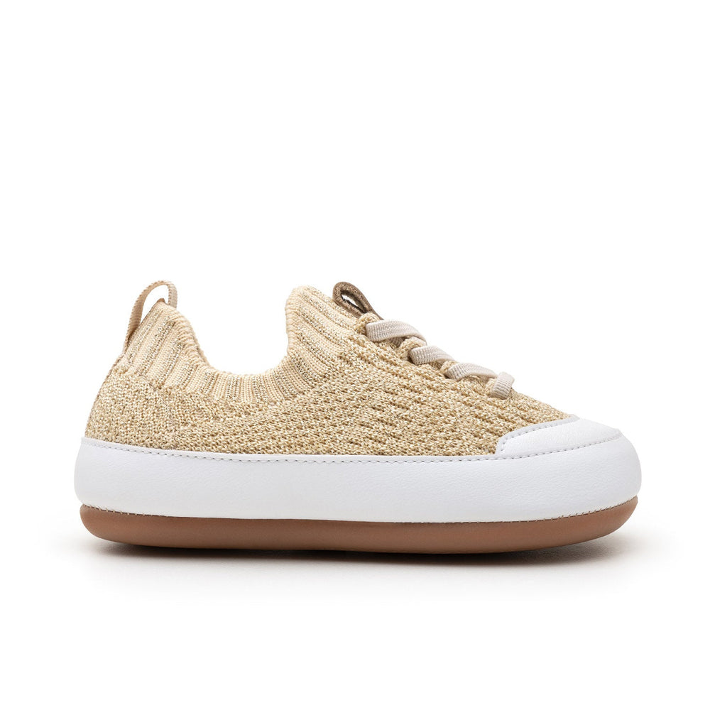 Tip Toey Joey Primeiros Easy Ouro Lurex Knit Champagne