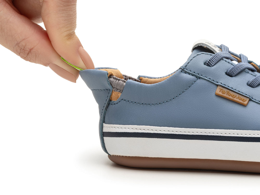Tip Toey Joey Primeiros Funky Denim White