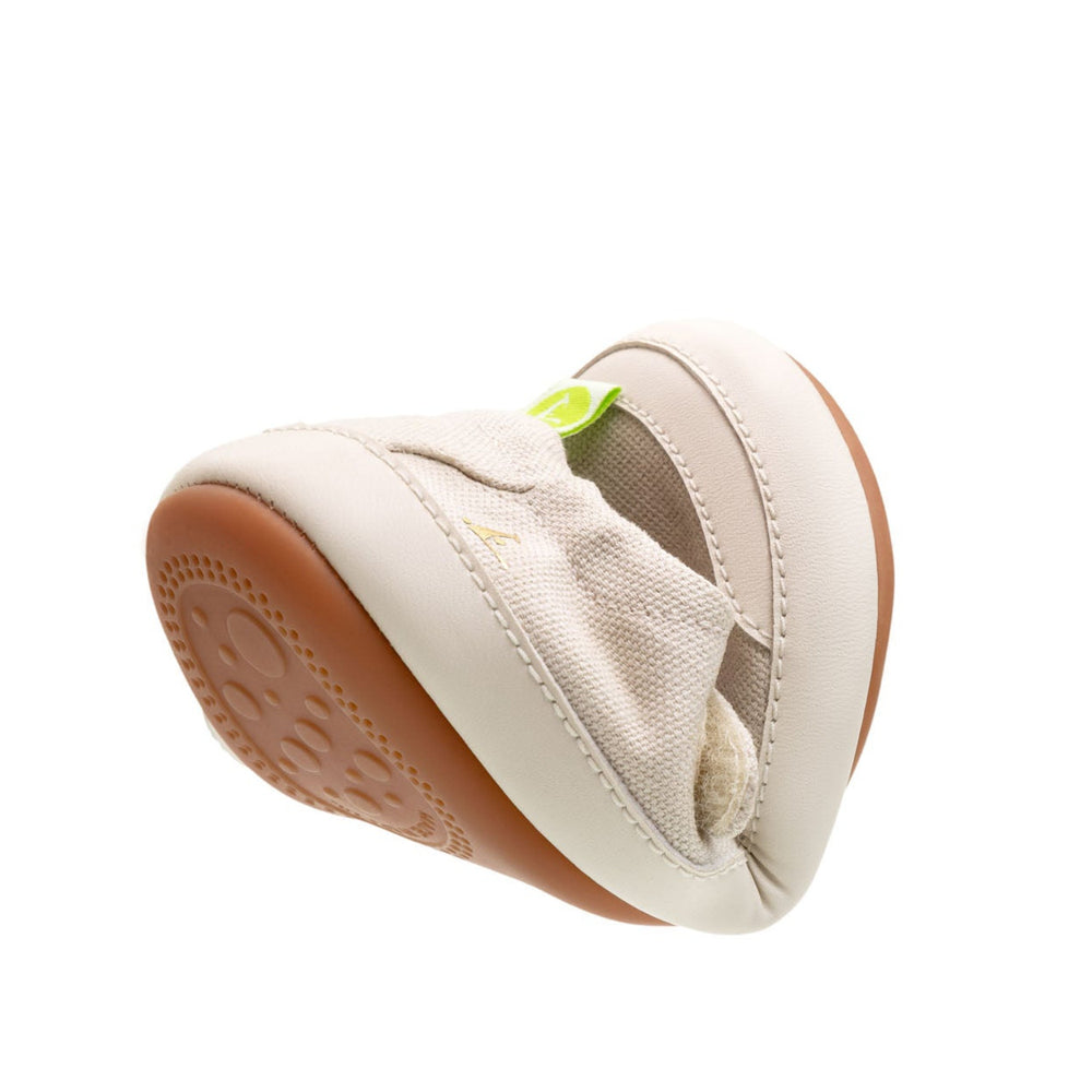 Tip Toey Joey Primeiros Gaia Green Lona Creme Lona Rosa Quartzo