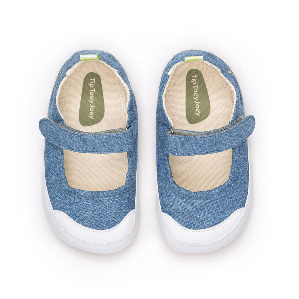 Tip Toey Joey Primeiros Gaia Green Lona Jeans Laguna