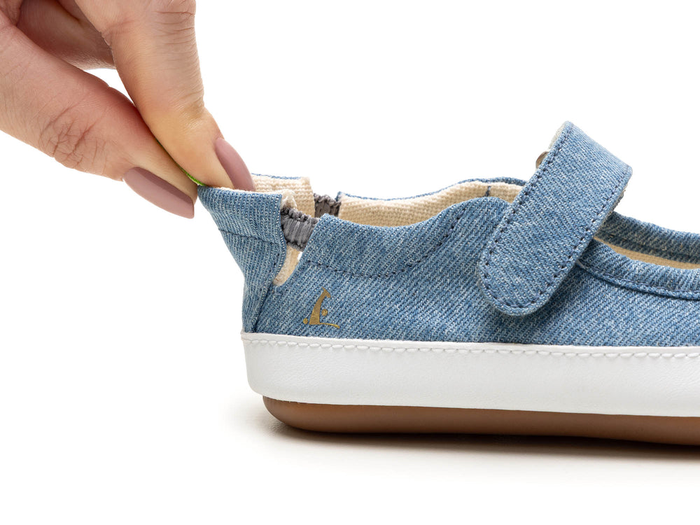 Tip Toey Joey Primeiros Gaia Green Lona Jeans Laguna