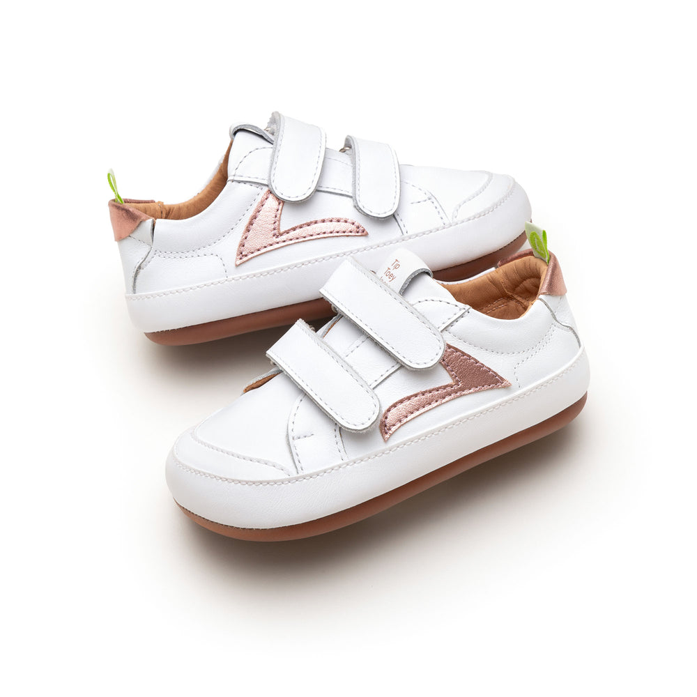 Tip Toey Joey Primeiros Hopper White Rose Gold