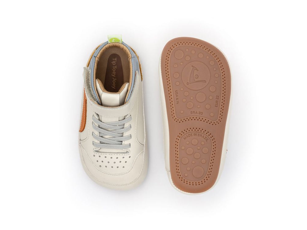 Tip Toey Joey Primeiros Landy High Top Tapioca Tangerine Caja