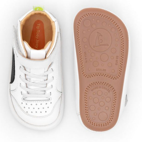Tip Toey Joey Primeiros Landy High Top White Black
