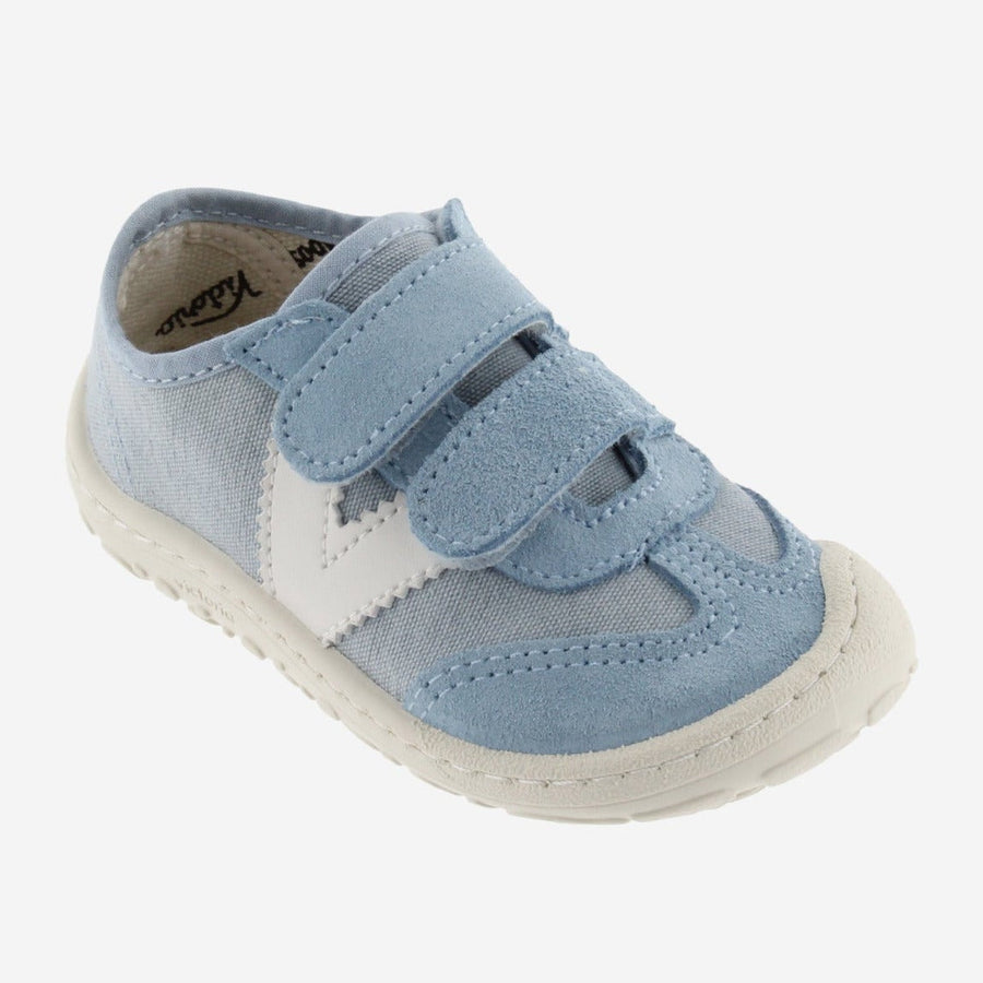 Victoria Barefoot Bosco Velcros Lona Azul